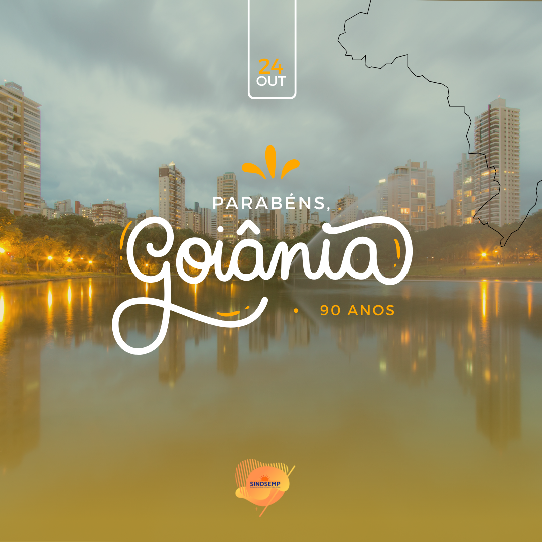 post instagram aniversário de goiânia moderno verde e amarelo