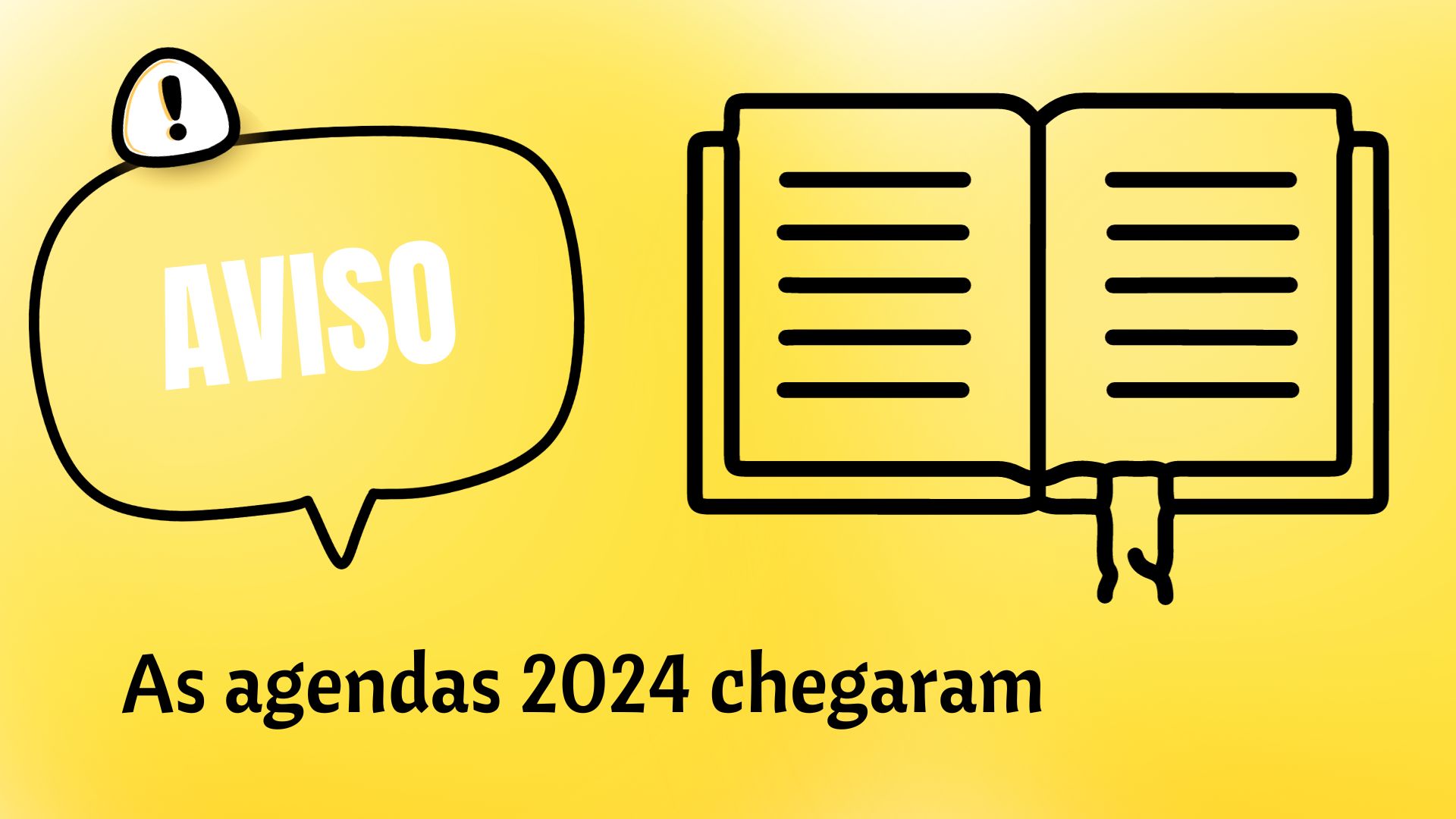 As agendas 2024 chegaram